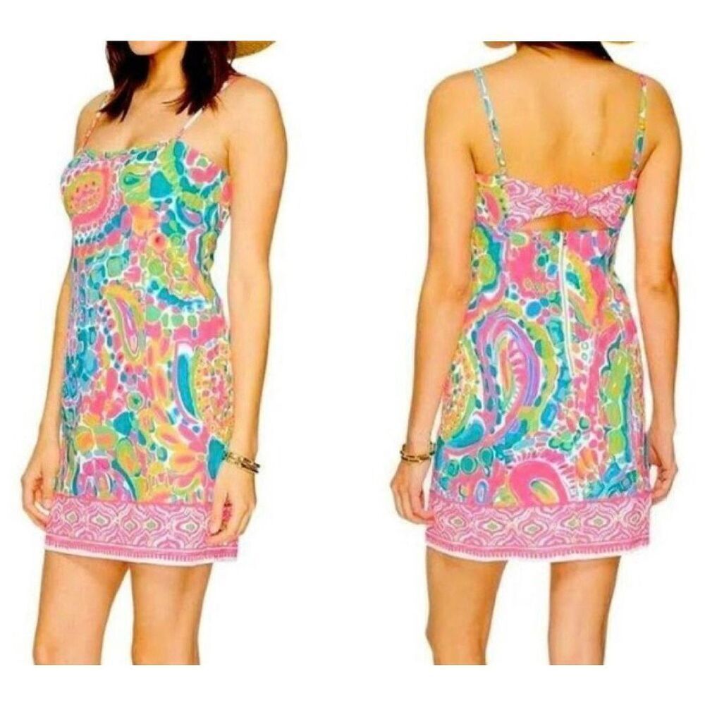 Lilly Pulitzer Shelli Come out of your Shell Beach Colorful Sun Dress sz 4